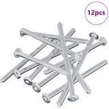 vidaXL Vijak 12 pcs srebrna M6 x 100 mm Jeklo, (5000163878) | Shoptok.si