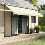vidaXL Tenda na uvlačenje krem 400 x 150 cm od tkanine i čelika Cijene