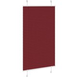 vidaXL Plisirana roleta Bordeaux crvena 75x150 cm Širina tkanine | shoptok.hr