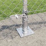  Ograde od lanca s betonskom podlogom 25 x 0,4 m Pocinčani čelik | Eponuda.com