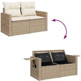  6-dijelni set vrtnih sofa s jastucima bež od poliratana | shoptok.hr