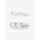GOODIN White sports leather ballerinas | Shoptok.si