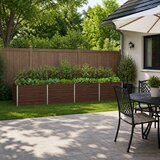  Povišeni vrtni krevet Crna 320 x 80 x 55 cm | shoptok.hr