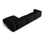 Micadoni Črna kotna sedežna garnitura (desni kot) Martina – Home | Shoptok.si