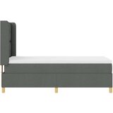  Kutna postelja s madracem tamno siva 100x200 cm tkanina | shoptok.hr