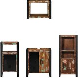  Set namještaja za kupaonicu 4 kom. Višebojno i crno | shoptok.hr
