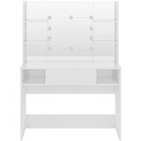  Stolić za šminkanje LED 100 x 40 x 135 cm MDF sjajni bijeli | Eponuda.ba