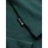 Ombre Men's plain turtleneck longsleeve - dark green | ePonuda.com