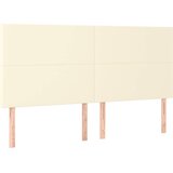  s oprugama i madracem krem 160x200 cm od umjetne kože | shoptok.hr