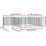  Ograda za pse s 26 panela crna 50 x 100 cm čelik obložen prahom | Eponuda.com