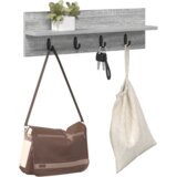 vidaXL Vješalica za kapute na zidu Sivi hrast sonoma 60 x 10.5 x 18 cm | shoptok.hr