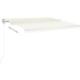  Tenda na ručno uvlačenje sa stupovima 4 x 3 m krem | shoptok.hr