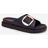 Boto Ladies Platform Sandals With Gold Buckle Black Jovira | Shoptok.si