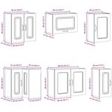  11-dijelni set kuhinjskih ormarića Lucca konstruiranog drva | shoptok.hr