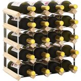 vidaXL Stojalo za vino za 20 steklenic trdna borovina Cene