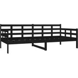  Dnevni ležaj od masivne borovine crni 90 x 200 cm | Eponuda.ba