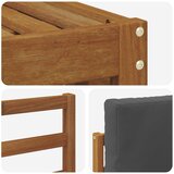 Set vanjskih sofa 9 kom. Prirodna i antracit Poliester | shoptok.hr