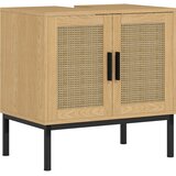 Kleankin Omara pod umivalnikom iverna plošča, ratan 60D x 39Š x 60V cm Hrast, (5000279401) Cene