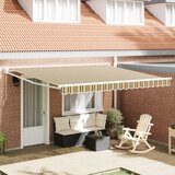 vidaXL ručna uvlačna tenda zelena i bijela 400x350 cm, tenda zamjenska tkanina za okvir 4x3,5 m zelena i bijela Cijene