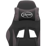  Vrtljiv gaming stol črno in sivo umetno usnje, (21378485) | Shoptok.si