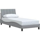  Okvir kreveta bez madraca Hanko svjetlosivi 90x200 cm od tkanine | shoptok.hr