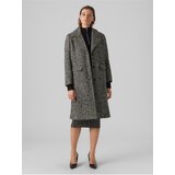 AWARE by VERO MODA Grey-black women's patterned coat Gaida - Ladies