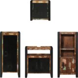 vidaXL Set namještaja za kupaonicu 4 pcs Čvrsto reciklirano drvo | shoptok.hr