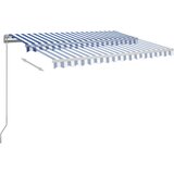  Automatska tenda na uvlačenje 3 5 x 2 5 m plavo-bijela | shoptok.hr