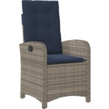  Set za blagovanje za vrt od 5 dijelova s jastučićima u sivoj poly rattan boji | shoptok.hr