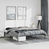 Metalni okvir za krevet crni 183x213 cm | shoptok.hr