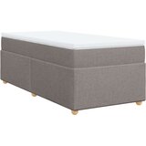 vidaXL krevet s oprugama i madracem smeđesivi 100 x 200 cm od tkanine | shoptok.hr