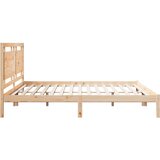  Dugi okvir kreveta bez madraca 200 x 210 cm masivno drvo | shoptok.hr