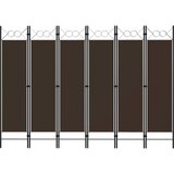 vidaXL Paravan 6-delni rjav 240x180 cm Cene