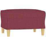  3-dijelni set sofa s jastucima crvena boja vina od tkanine | shoptok.hr