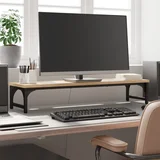 Stalak za monitor boja hrasta 85x23x15 5 cm konstruirano drvo
