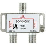 SCHWAIGER Razdjelnik (2-struko, F utičnica, 5 - 2.400 MHz, 6,5 dB) | shoptok.hr