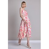 Legendww midi haljina sa floralnim dezenom od mesavine pamuka i lana | Eponuda.com