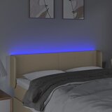  LED uzglavlje krem 147x16x78/88 cm od tkanine | shoptok.hr