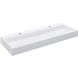  Umivalnik 120x46x11 cm mineralna litina/marmorna litina bel, (21409389) | Shoptok.si