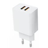 Denmen DC02L punjač za mobilne 2 porta 2,4A sa kablom lithtning /usb beli Cene