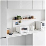 YAMAZAKI Bijela/u prirodnoj boji drvena dodatna kuhinjska polica 28,5x8,5 cm Tower – | shoptok.hr