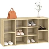  Klop za shranjevanje čevljev sonoma hrast 103x30x54,5 cm - Klop Za Čevlje, (21744514) | Shoptok.si