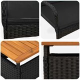  Vrtni set Crna poliratan | shoptok.hr