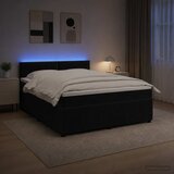  Boxspring krevet s madracem Crna 180 x 200 cm Baršun | shoptok.hr