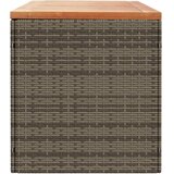  Vrtna kutija za pohranu siva 220x50x54 cm od poliratana i drva | shoptok.hr