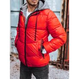 DStreet Kurtka męska pikowana zimowa czerwona | shoptok.hr