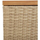  Vrtna kutija za pohranu bež 110x50x54 cm poliratan drvo bagrema | shoptok.hr