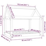  Krevet za pse 81x60x70 cm od masivne borovine | shoptok.hr