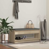  Klupa za hodnik s jastukom Sonoma hrast 103 x 38 x 45 cm | shoptok.hr