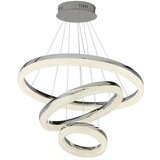 Searchlight Circle LED stropna svetilka s 3 obroči, krom, zdrobljen led 4000K, (22100774) | Shoptok.si